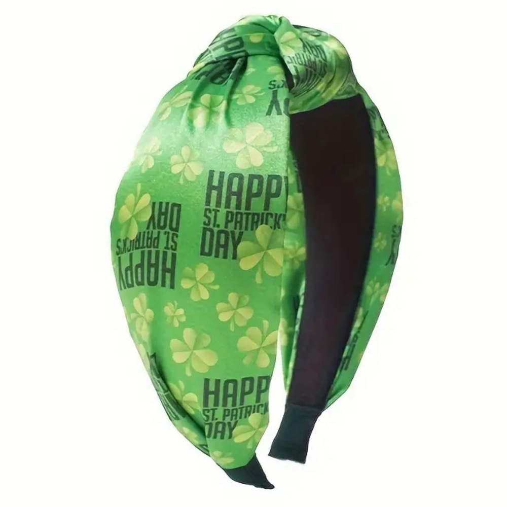 St Patrick’s Day Wide Knotted Headband